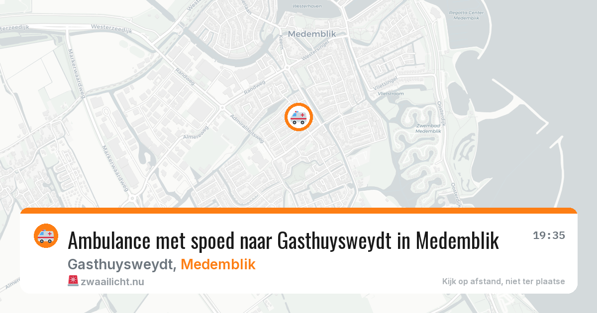 Ambulance met spoed naar Gasthuysweydt in Medemblik — 2 mei 2026