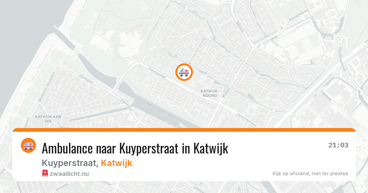 Ambulance naar Kuyperstraat in Katwijk — 11 jul 2026