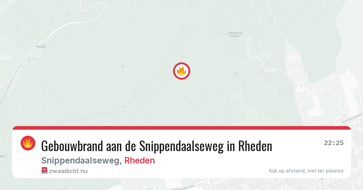 Gebouwbrand aan de Snippendaalseweg in Rheden — 7 mei 2026