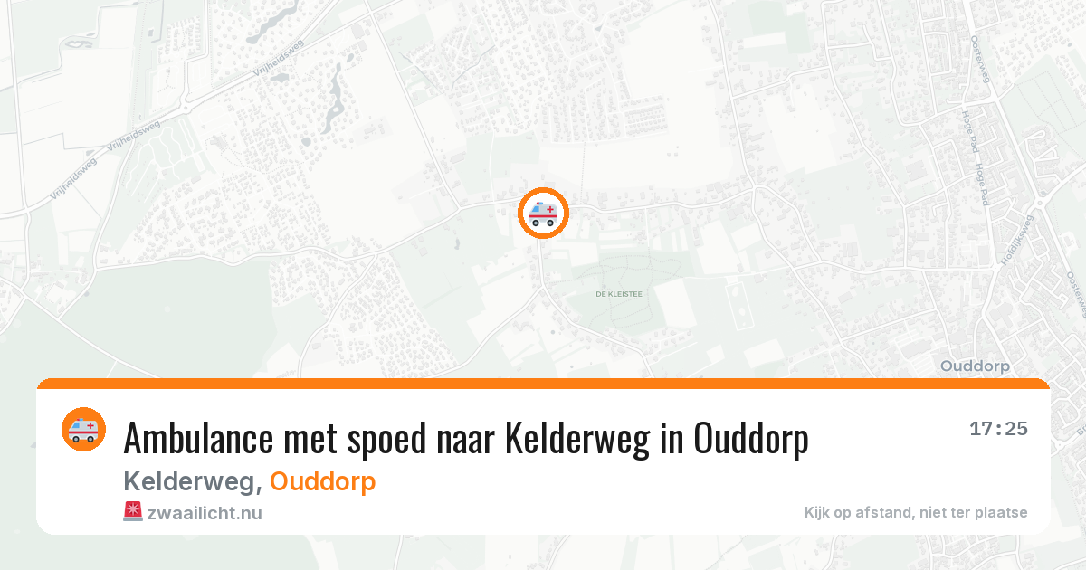 Ambulance met spoed naar Kelderweg in Ouddorp — 1 jun 2026