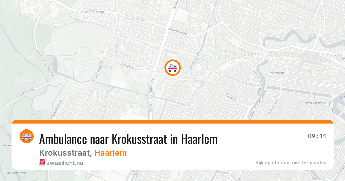 Ambulance naar Krokusstraat in Haarlem — 12 jul 2026