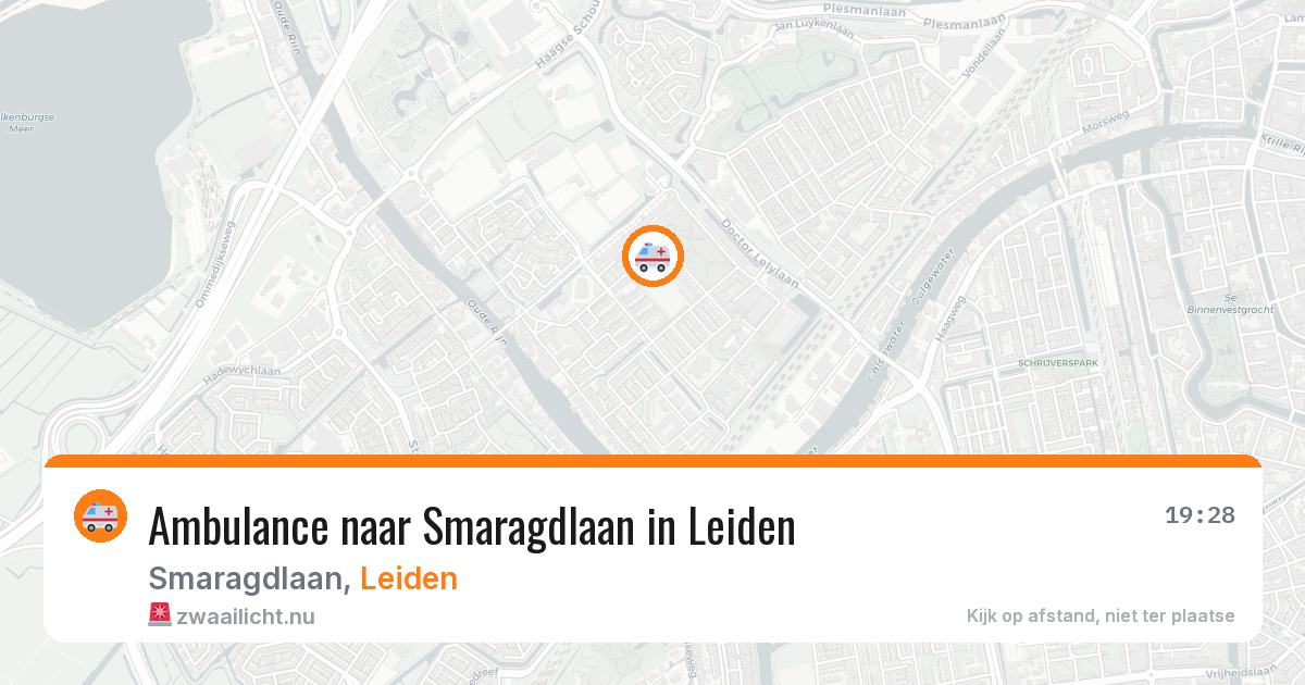 Ambulance naar Smaragdlaan in Leiden — 21 jul 2026