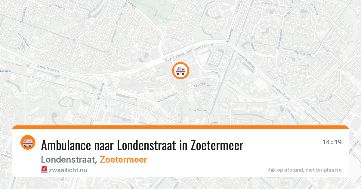 Ambulance naar Londenstraat in Zoetermeer — 4 jun 2026