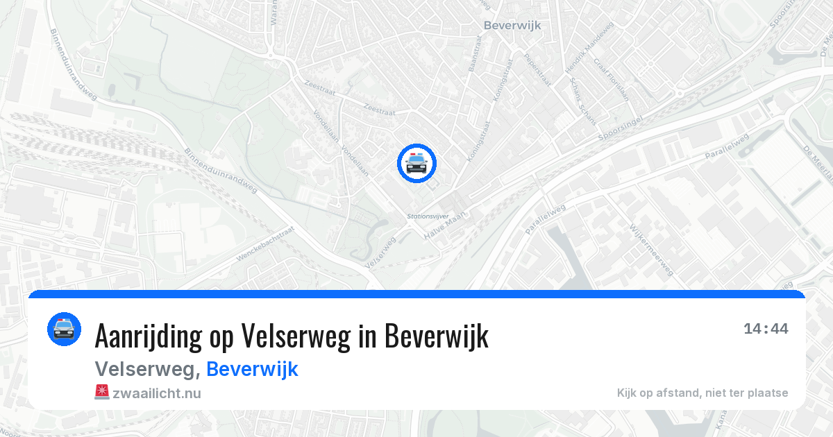 Aanrijding op Velserweg in Beverwijk — 15 jul 2026