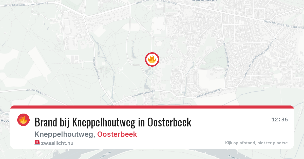 Brand bij Kneppelhoutweg in Oosterbeek — 7 jul 2026