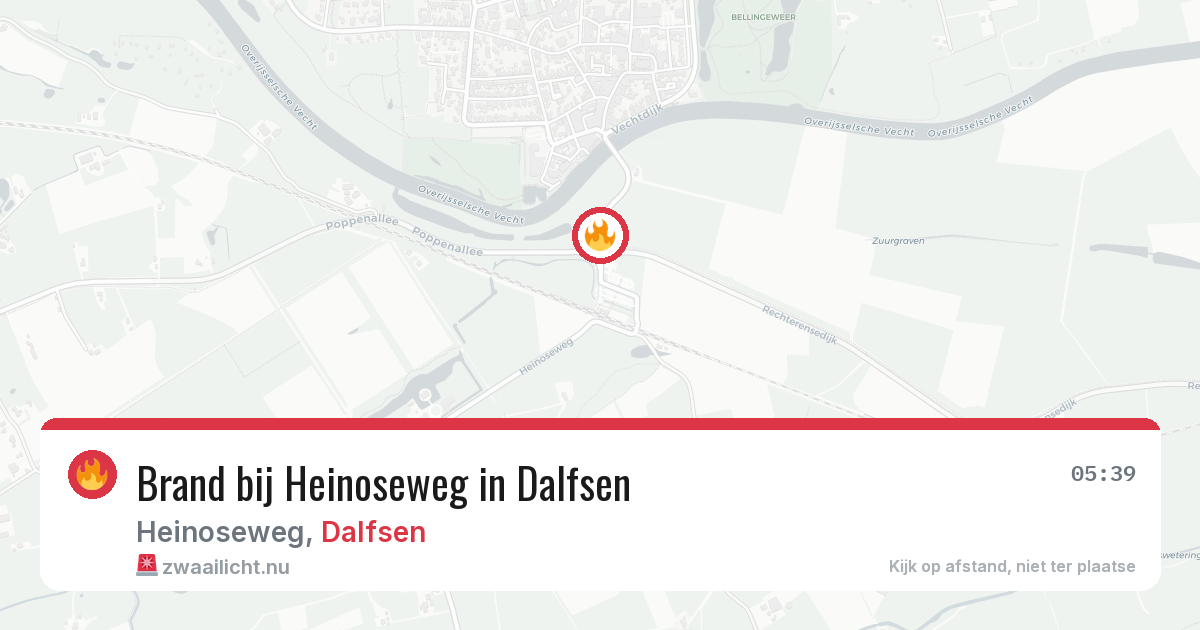 Brand bij Heinoseweg in Dalfsen — 10 jul 2026