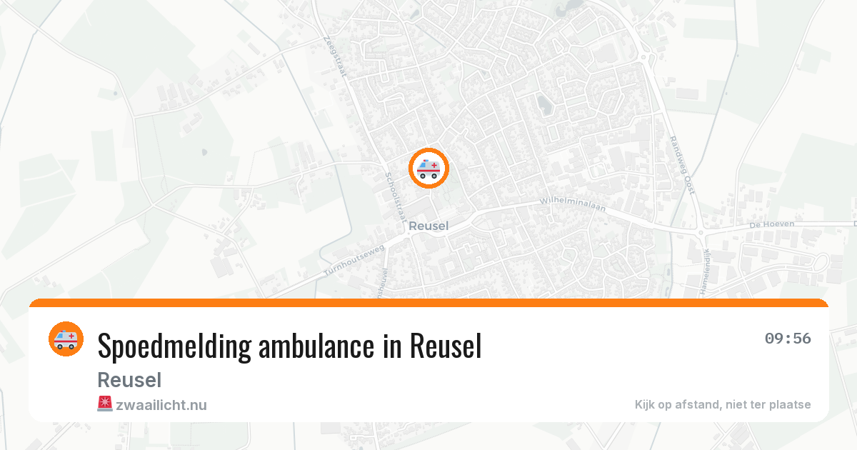 Spoedmelding ambulance in Reusel — 1 apr 2026