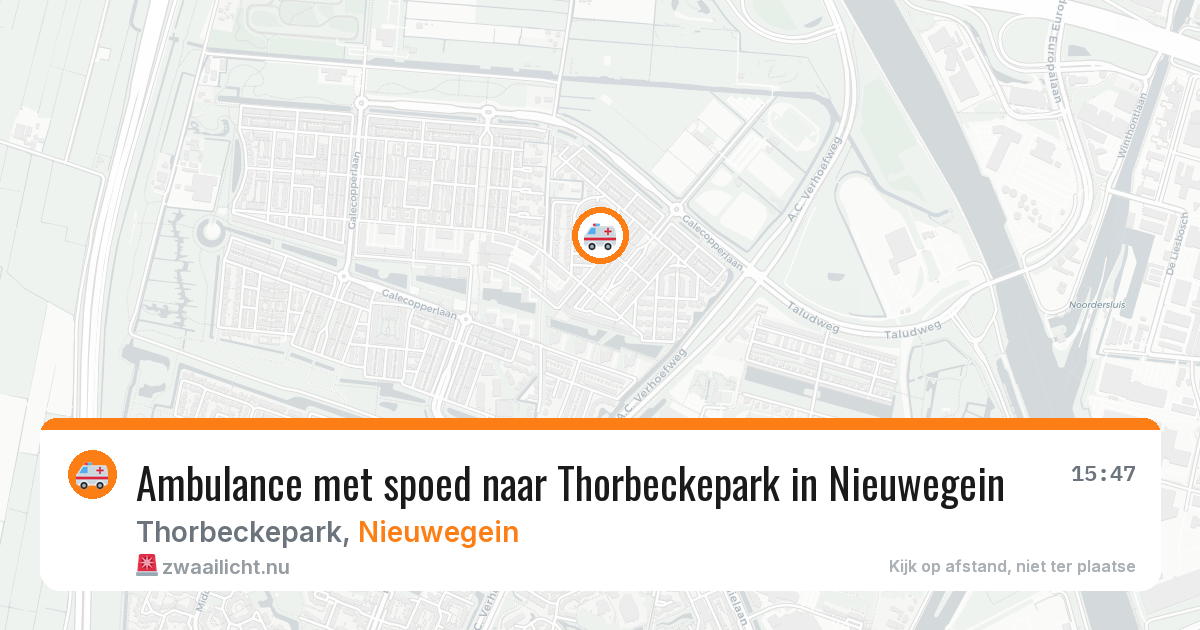 Ambulance met spoed naar Thorbeckepark in Nieuwegein — 20 mei 2026