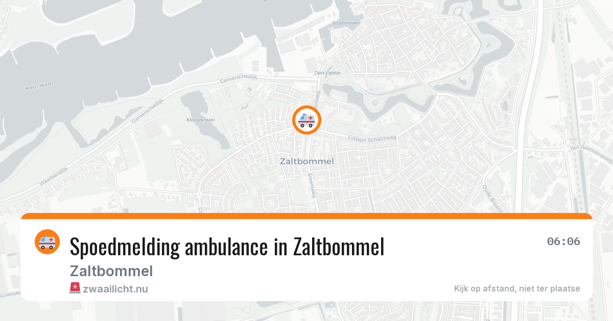 Spoedmelding ambulance in Zaltbommel — 7 apr 2026