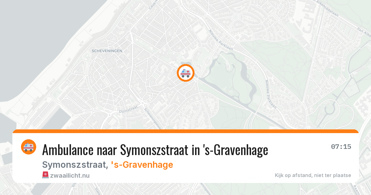 Ambulance naar Symonszstraat in 's-Gravenhage — 6 jun 2026