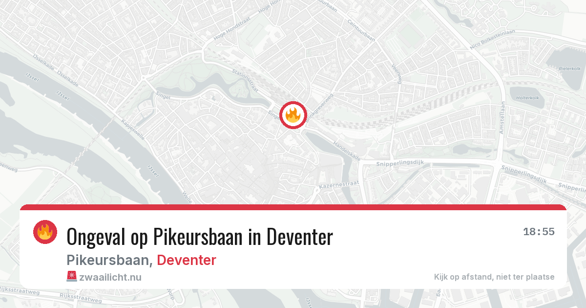 Ongeval op Pikeursbaan in Deventer — 25 mrt 2026