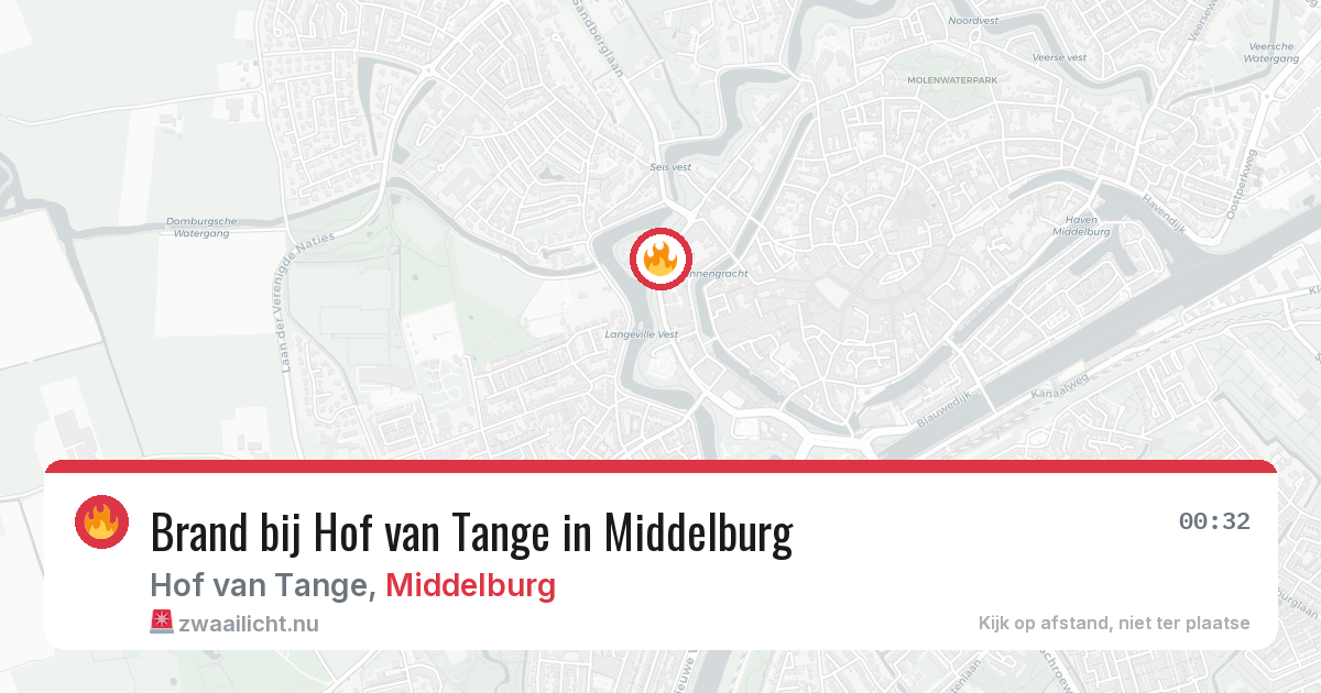 Brand bij Hof van Tange in Middelburg — 19 apr 2026