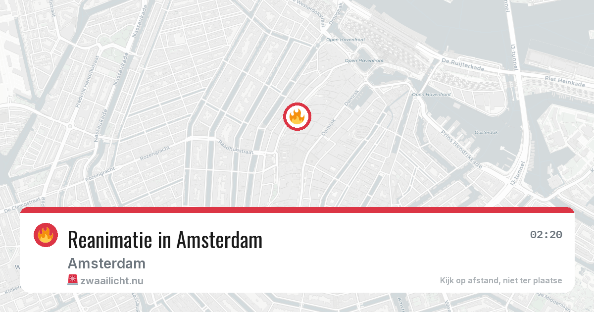 Reanimatie in Amsterdam — 18 apr 2026