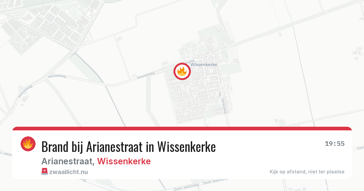 Brand bij Arianestraat in Wissenkerke — 24 mei 2026