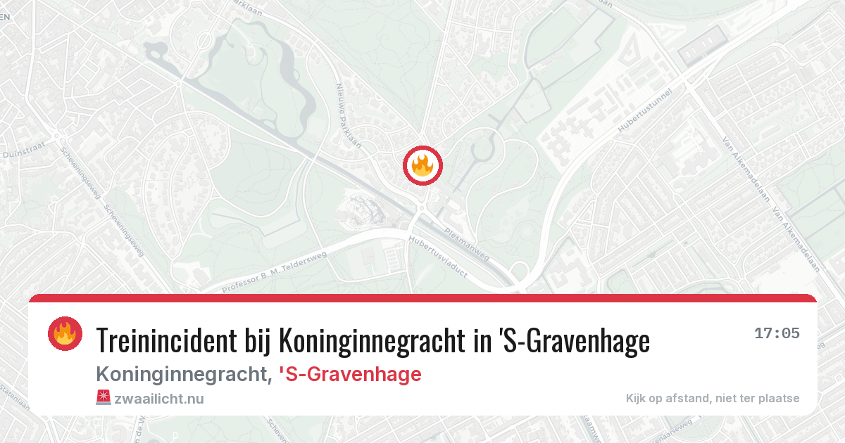 Treinincident bij Koninginnegracht in 'S-Gravenhage — 4 apr 2026