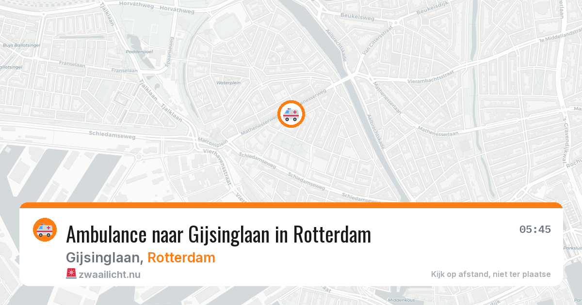 Ambulance naar Gijsinglaan in Rotterdam — 5 jun 2026