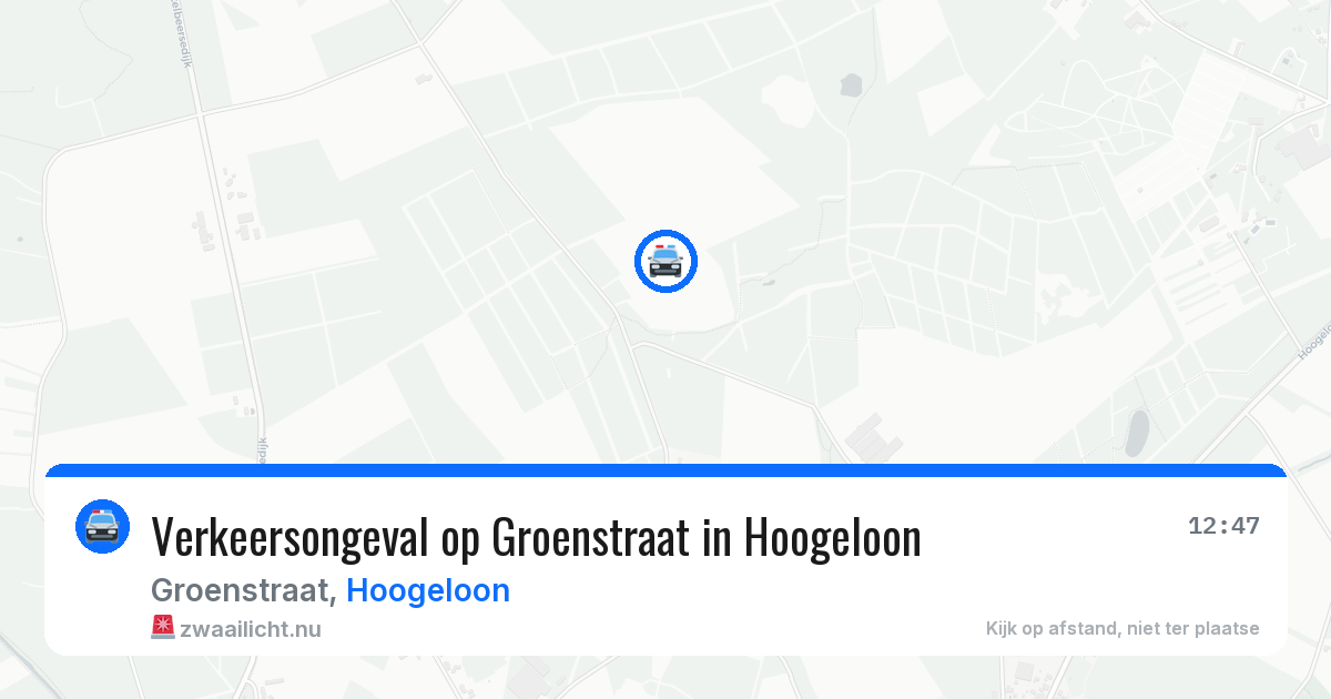 Verkeersongeval op Groenstraat in Hoogeloon — 7 mei 2026