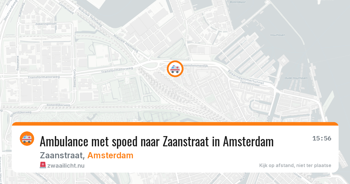 Ambulance met spoed naar Zaanstraat in Amsterdam — 20 mei 2026