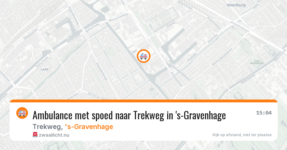 Ambulance met spoed naar Trekweg in 's-Gravenhage — 5 jun 2026