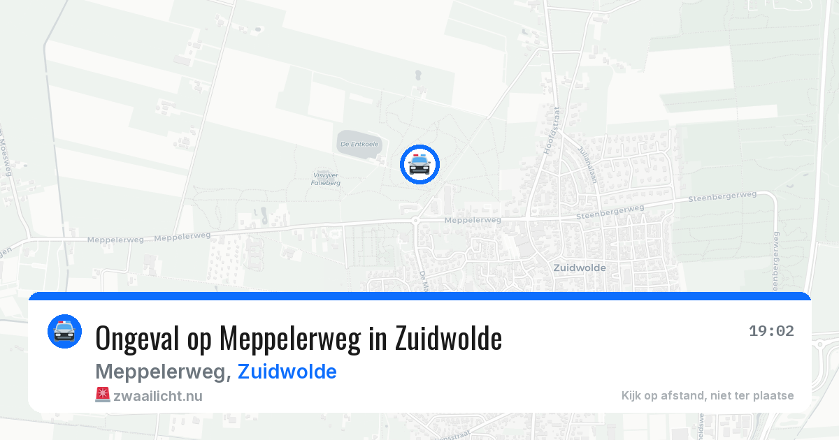 Ongeval op Meppelerweg in Zuidwolde — 27 apr 2026