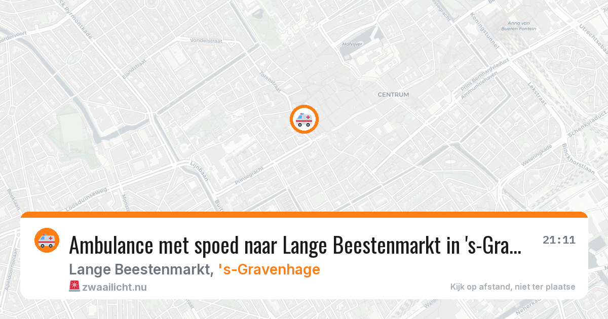 Ambulance met spoed naar Lange Beestenmarkt in 's-Gravenhage — 21 jan 2026