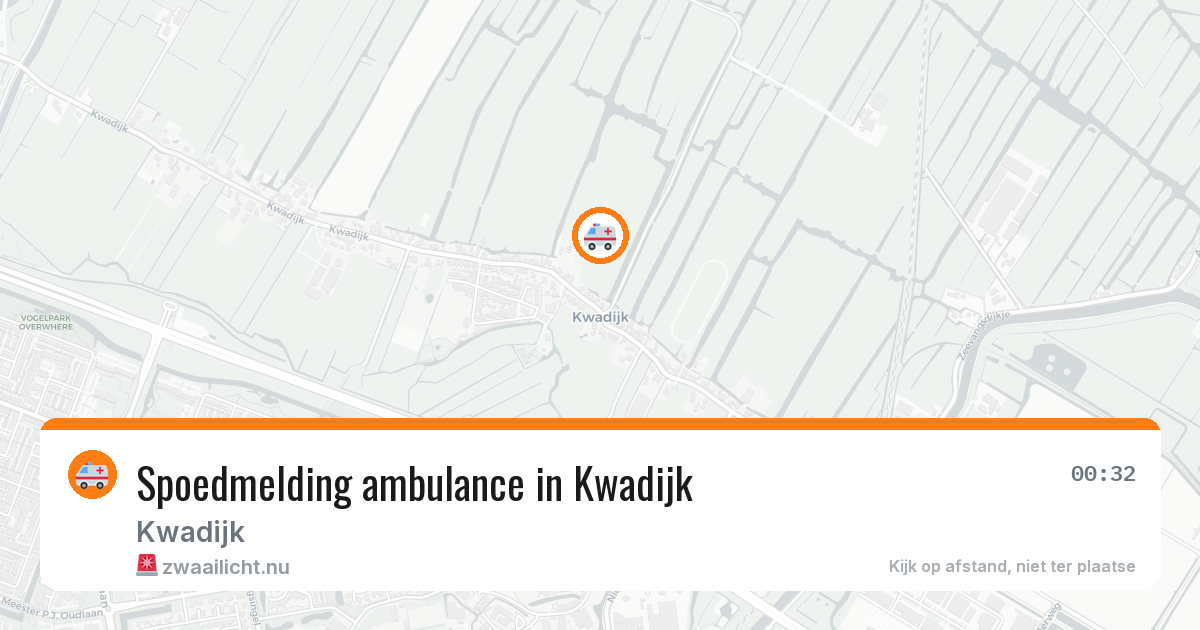 Spoedmelding ambulance in Kwadijk — 24 feb 2026