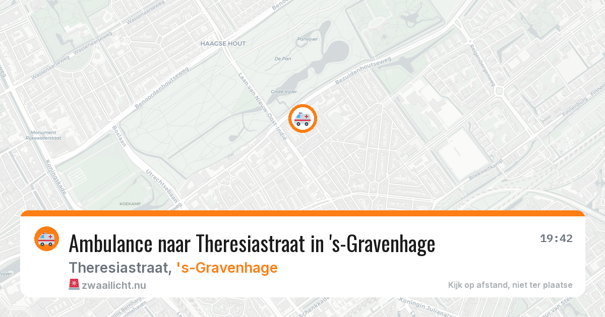 Ambulance naar Theresiastraat in 's-Gravenhage — 23 mei 2026