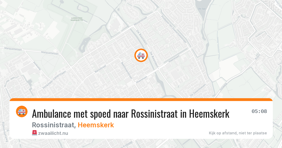 Ambulance met spoed naar Rossinistraat in Heemskerk — 17 jan 2026