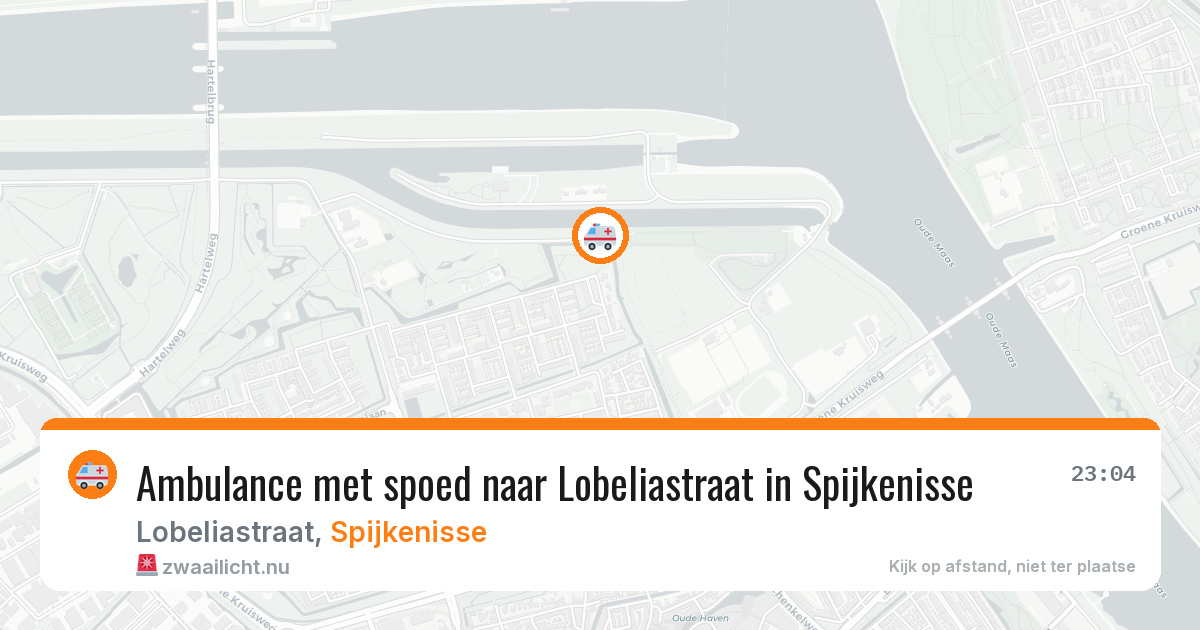Ambulance met spoed naar Lobeliastraat in Spijkenisse — 16 jul 2026