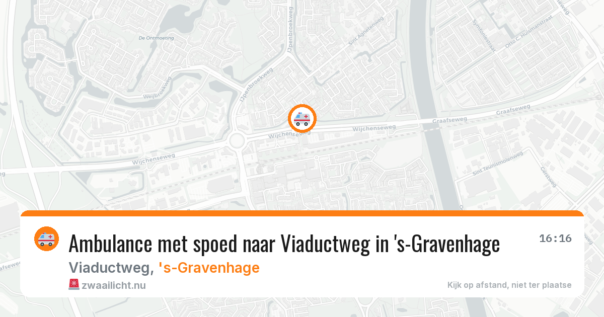 Ambulance met spoed naar Viaductweg in 's-Gravenhage — 28 feb 2026