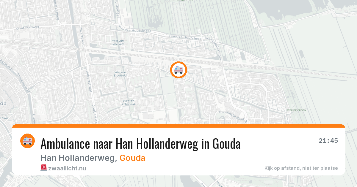 Ambulance naar Han Hollanderweg in Gouda — 12 jul 2026