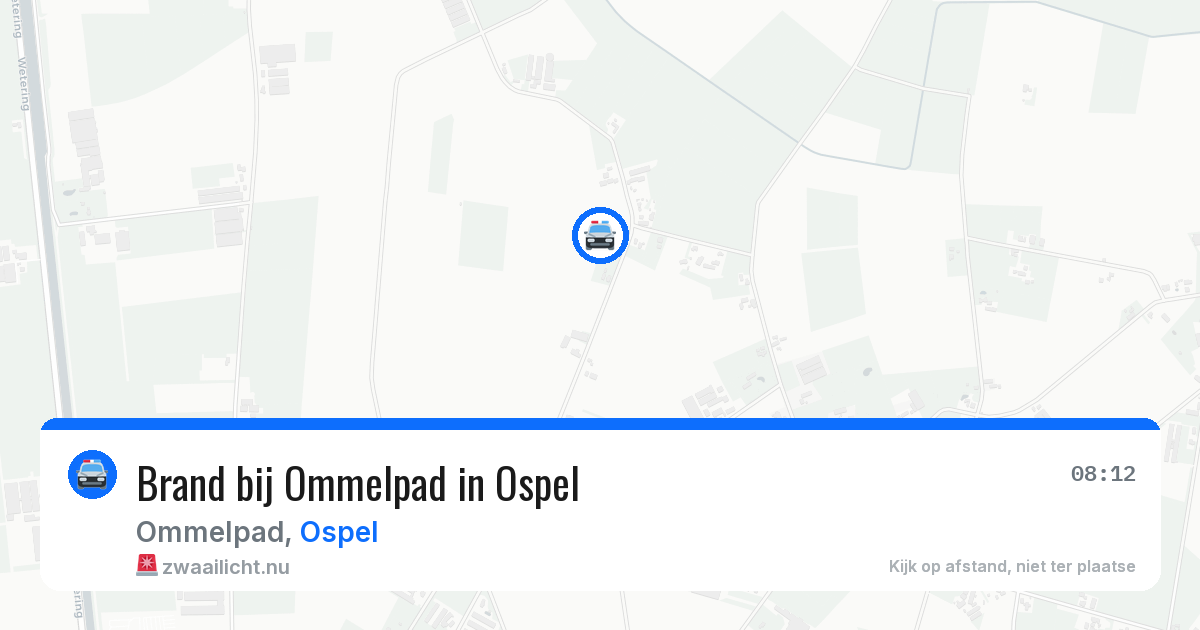 Brand bij Ommelpad in Ospel — 27 mrt 2026