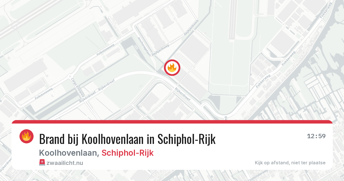 Brand bij Koolhovenlaan in Schiphol-Rijk — 22 apr 2026