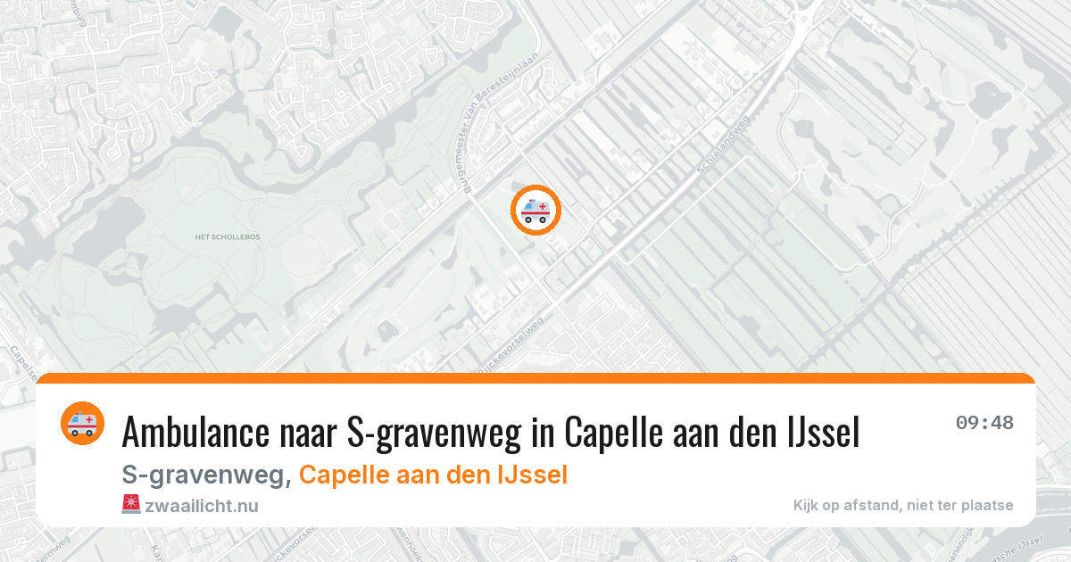 Ambulance naar S-gravenweg in Capelle aan den IJssel — 17 jul 2026