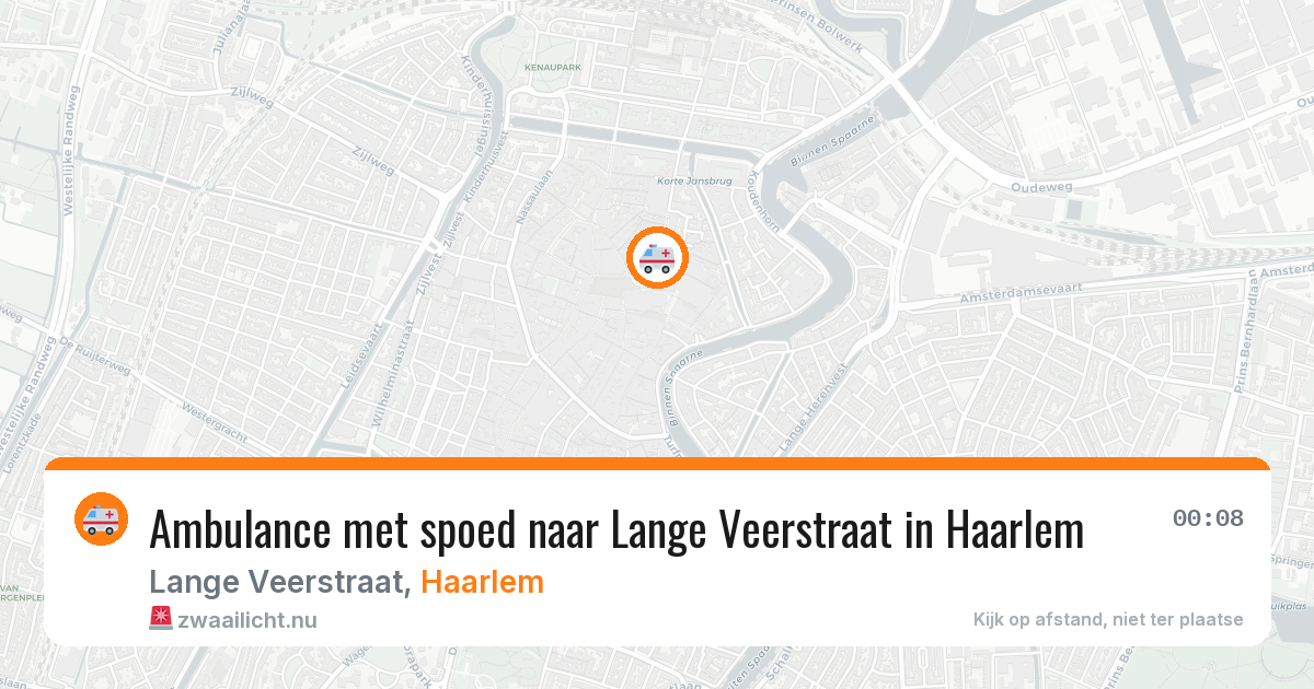 Ambulance met spoed naar Lange Veerstraat in Haarlem — 11 apr 2026