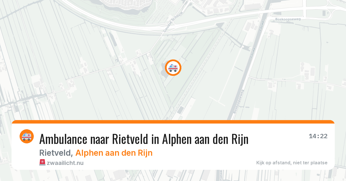 Ambulance naar Rietveld in Alphen aan den Rijn — 11 jul 2026