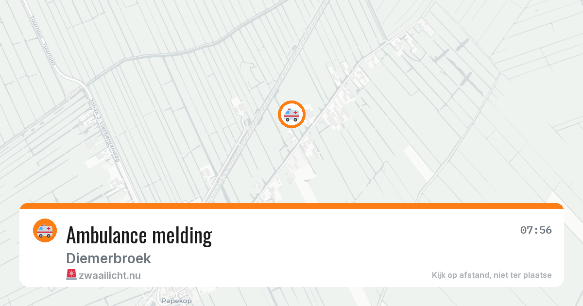 Ambulance melding — 30 mei 2026