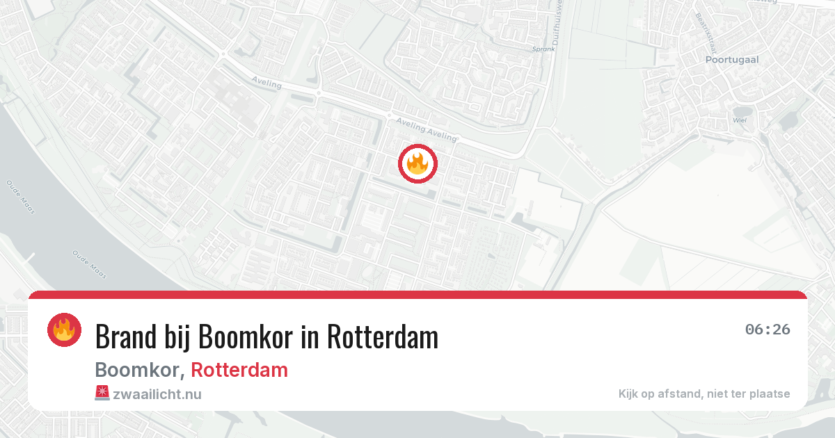 Brand bij Boomkor in Rotterdam — 12 mei 2026