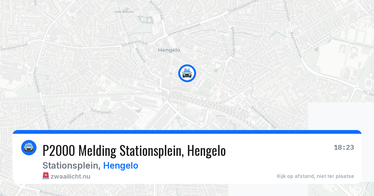 P2000 Melding Stationsplein, Hengelo — 14 mei 2026
