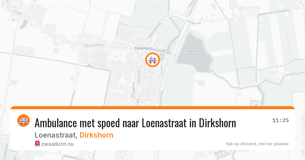 Ambulance met spoed naar Loenastraat in Dirkshorn — 9 jul 2026