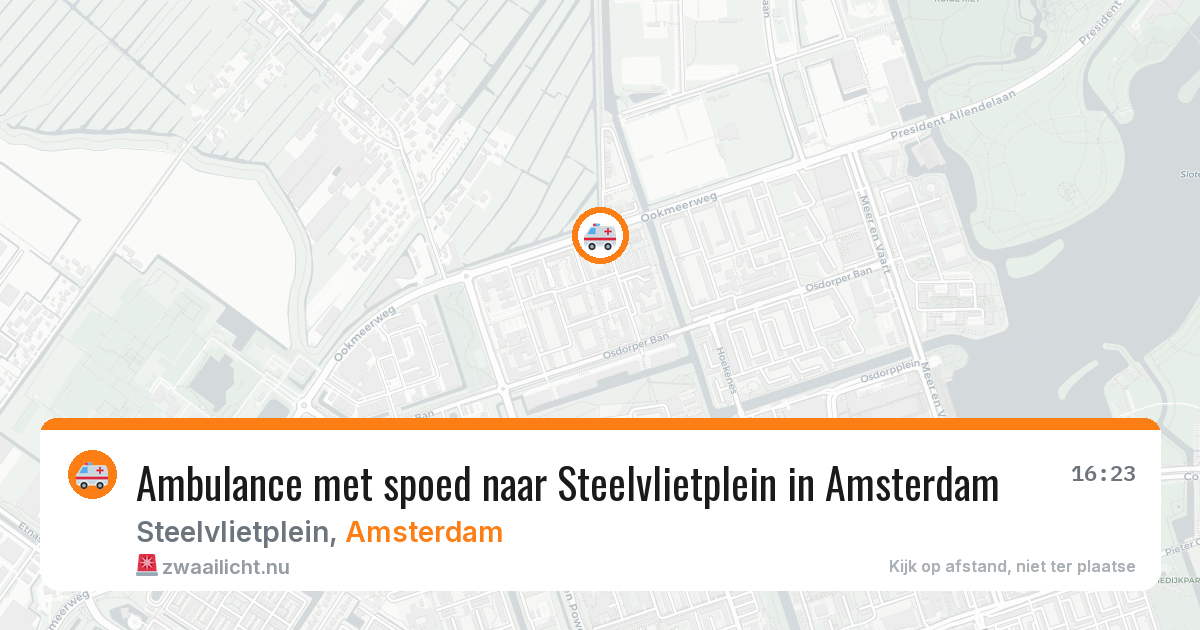 Ambulance met spoed naar Steelvlietplein in Amsterdam — 21 jul 2026