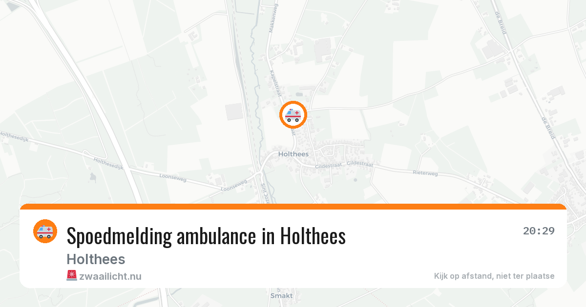 Spoedmelding ambulance in Holthees — 3 feb 2026