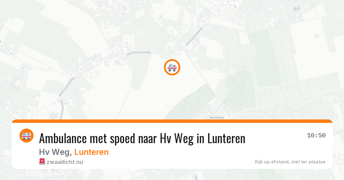 Ambulance met spoed naar Hv Weg in Lunteren — 25 jul 2026