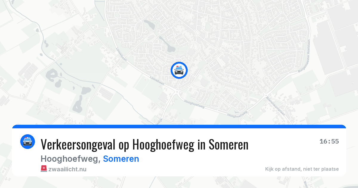 Verkeersongeval op Hooghoefweg in Someren — 30 apr 2026