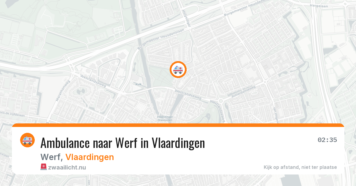 Ambulance naar Werf in Vlaardingen — 26 jul 2026