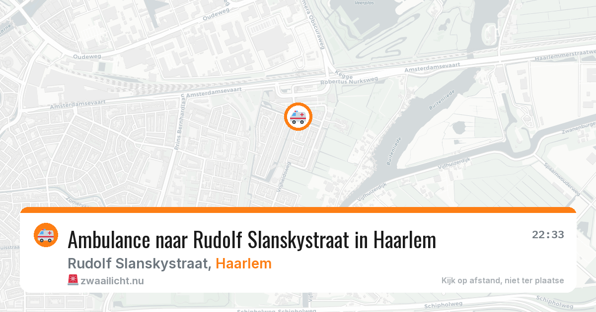 Ambulance naar Rudolf Slanskystraat in Haarlem — 16 jul 2026