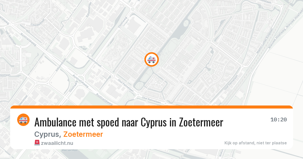 Ambulance met spoed naar Cyprus in Zoetermeer — 24 jul 2026