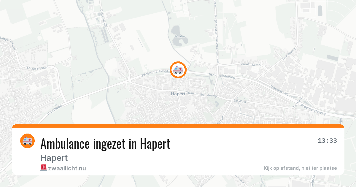 Ambulance ingezet in Hapert — 11 jul 2026