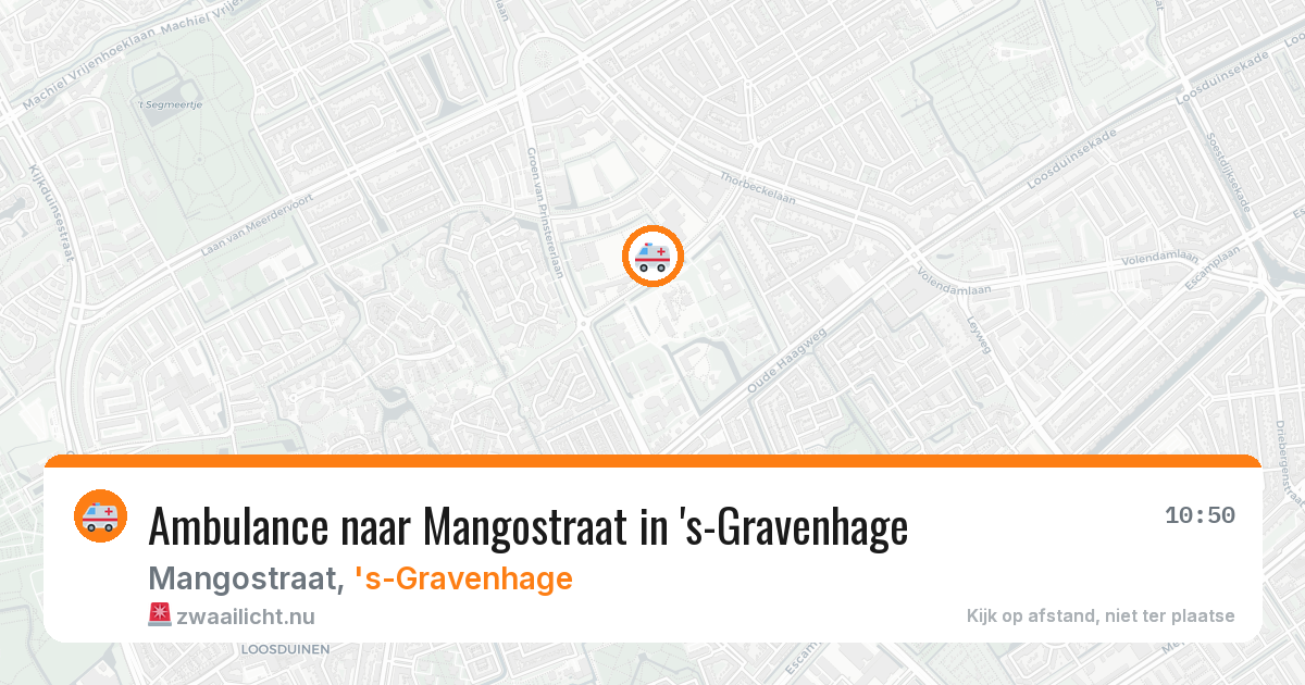 Ambulance naar Mangostraat in 's-Gravenhage — 2 jun 2026