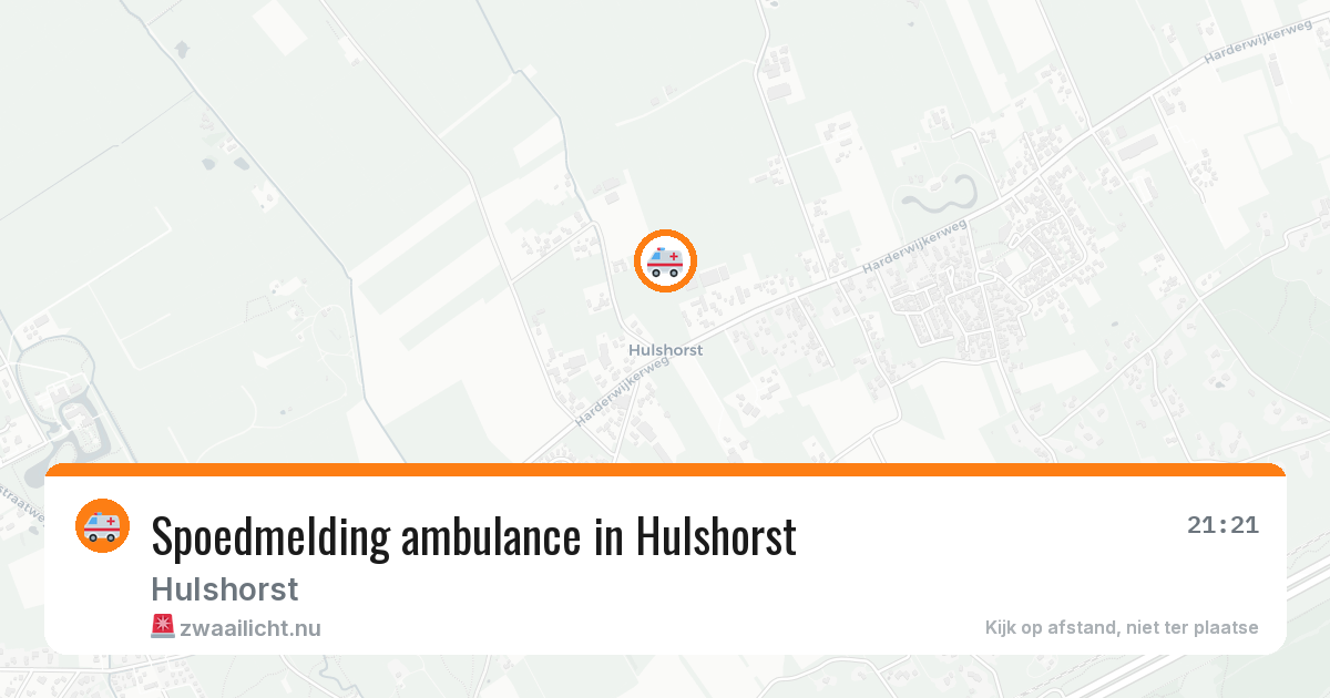 Spoedmelding ambulance in Hulshorst — 3 jul 2026